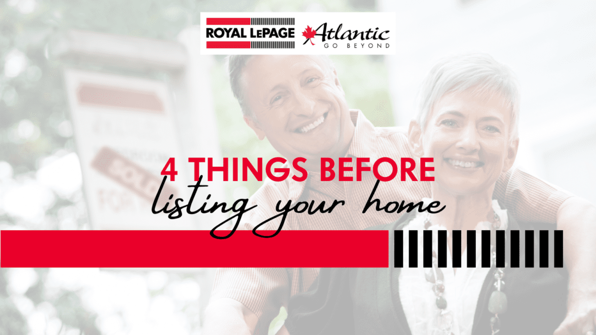 4 things before listing your house